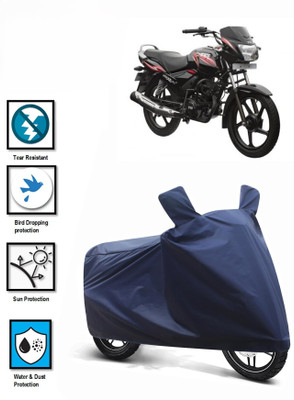 DeepShakshi AUTOMOTIVE Two Wheeler Cover for TVS(Star City Plus, Blue)