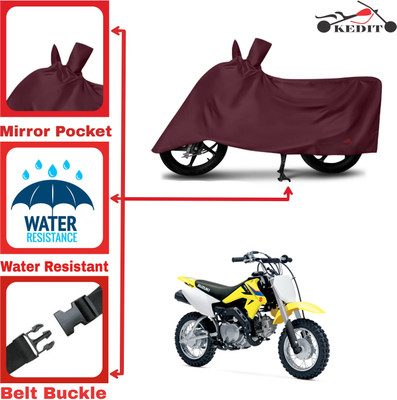AASHTIK MART Two Wheeler Cover for Suzuki(DR-Z50, Maroon)
