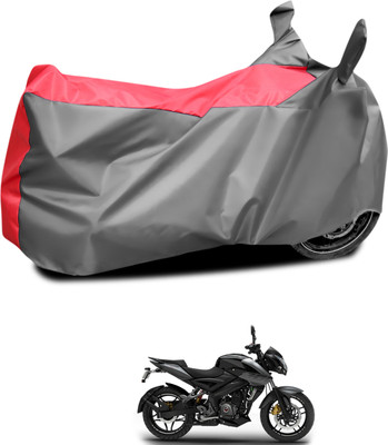 CODOKI Waterproof Two Wheeler Cover for Bajaj(Pulsar NS200, Grey, Red)