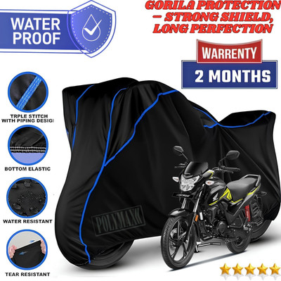 POLYMAXX Waterproof Two Wheeler Cover for Honda(Shine, Black)