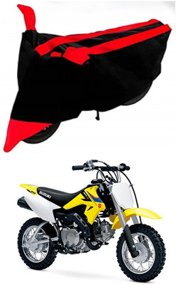 AutoGalaxy Waterproof Two Wheeler Cover for Suzuki(DR-Z50, Red, Black)