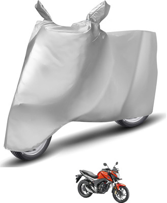 Caronix Waterproof Two Wheeler Cover for Honda(CB Hornet 160R, Silver)