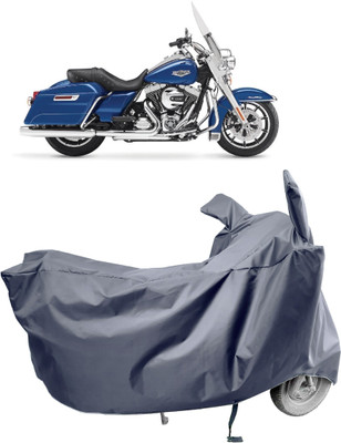 Amexride Two Wheeler Cover for Harley Davidson(Road King, Grey)