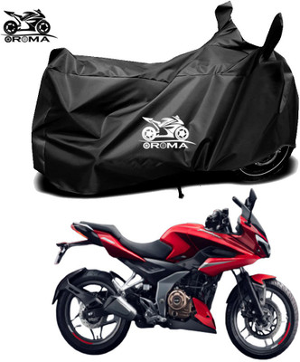 THE REAL ARV Waterproof Two Wheeler Cover for Bajaj(Pulsar 220F, Black)