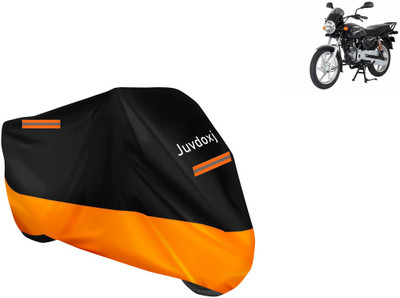 Juvdoxj Waterproof Two Wheeler Cover for Bajaj(Boxer AT, Orange)