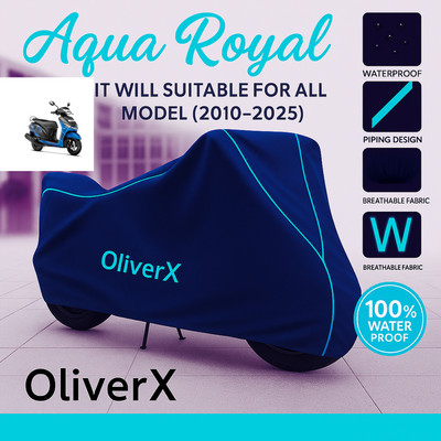 OliverX Waterproof Two Wheeler Cover for Yamaha(Alpha, Blue, Red)