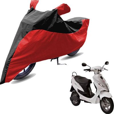 RiderShine Two Wheeler Cover for Hero(Electric E-Sprint, Red, Black)