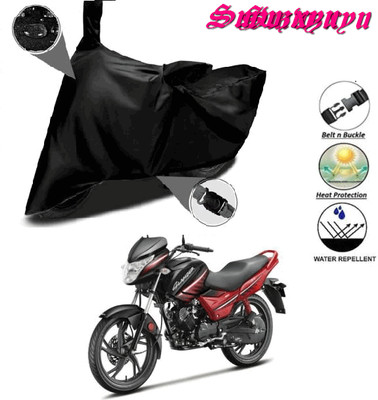 smwzxyu Waterproof Two Wheeler Cover for Hero(Glamour, Black)