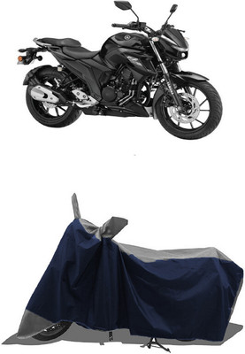 SUGASHRI Waterproof Two Wheeler Cover for Yamaha(FZ25 BS6, Grey, Blue)