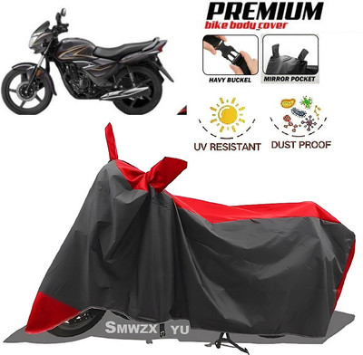 smwzxyu Waterproof Two Wheeler Cover for Honda(SR 160, Black, Red)