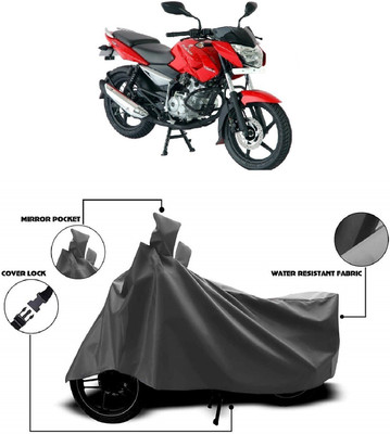MMSSTAR Waterproof Two Wheeler Cover for Bajaj(Pulsar 135 LS DTS-i, Grey)