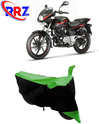 RRZ Waterproof Two Wheeler Cover for Bajaj(Pulsar 180 DTS-i, Black, Green)