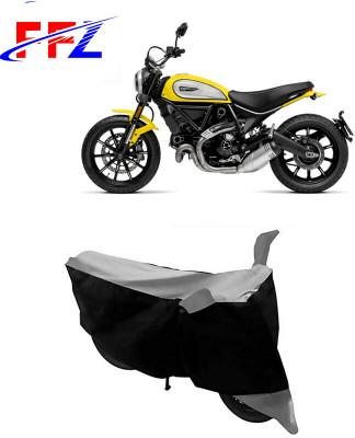 FFZ Waterproof Two Wheeler Cover for Ducati(Scrambler, Black, Grey)