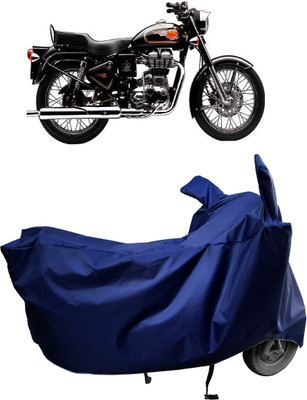 Amexride Two Wheeler Cover for Royal Enfield(Bullet 350 Twinspark, Blue)