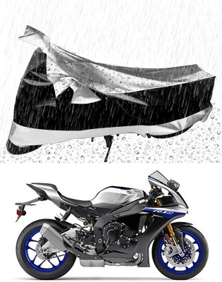 AutoTiger Two Wheeler Cover for Yamaha(YZF R1M, Silver, Black)