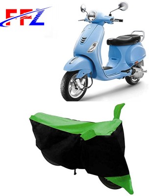 FFZ Two Wheeler Cover for Vespa(Vespa VXL 125, Black, Green)