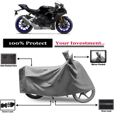 Amexride Two Wheeler Cover for Yamaha(YZF R1M BS6, Grey)