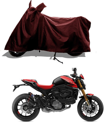 GROFATIK Two Wheeler Cover for Ducati(Monster 821, Maroon)