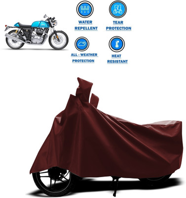 CODOKI Waterproof Two Wheeler Cover for Royal Enfield(Continental GT, Maroon)