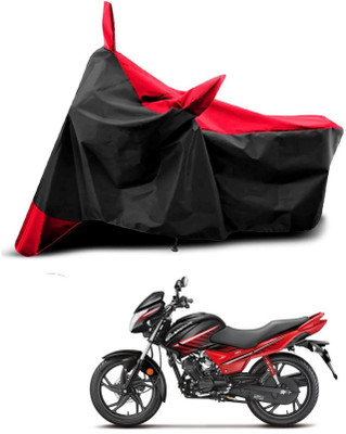 KEDIT Two Wheeler Cover for Hero(New Glamour BS6, Red, Black)