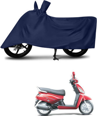 DeepShakshi AUTOMOTIVE Waterproof Two Wheeler Cover for Mahindra(Gusto 125, Blue)