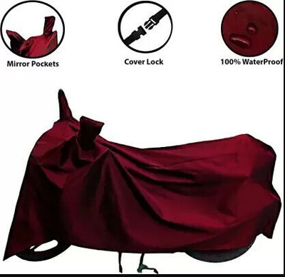 Mdstar Waterproof Two Wheeler Cover for Hero(MotoCorp Destini 125, Maroon)