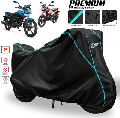 AutoGalaxy Waterproof Two Wheeler Cover for Hero(Splendor I Smart, Black)