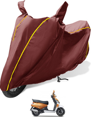 Auto Hub Waterproof Two Wheeler Cover for Mahindra(Gusto, Maroon)