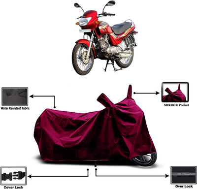 Amexride Two Wheeler Cover for TVS(Fiero F2, Maroon)