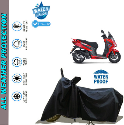 AutoGalaxy Waterproof Two Wheeler Cover for Aprilia(SXR 160 BS6, Black)