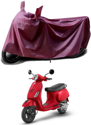 THE REAL ARV Waterproof Two Wheeler Cover for Vespa(Urban Club BS6, Maroon)