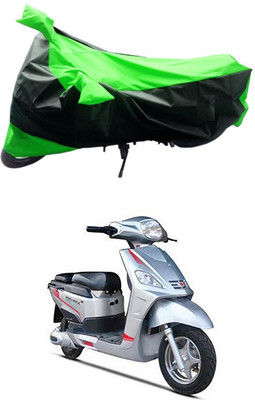Mdstar Waterproof Two Wheeler Cover for Hero(Electric NYX e5, Green, Black)