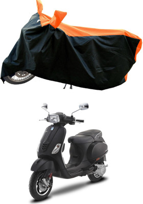 DeepShakshi AUTOMOTIVE Waterproof Two Wheeler Cover for Vespa(Vespa SXL, Orange)