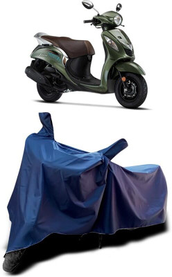 KEDIT Two Wheeler Cover for Yamaha(Fascino, Blue)