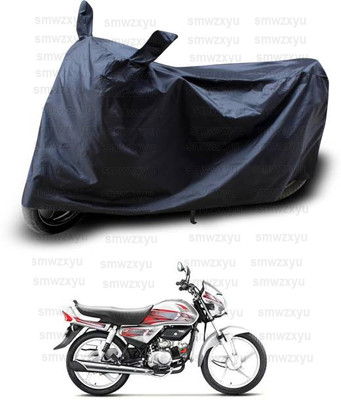 smwzxyu Waterproof Two Wheeler Cover for Hero(HF Deluxe BS6, Black)