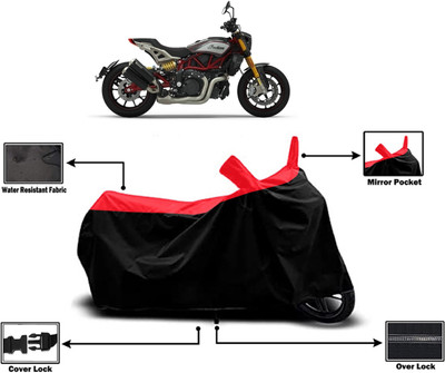 Amexride Two Wheeler Cover for Indian(FTR 1200, Red)