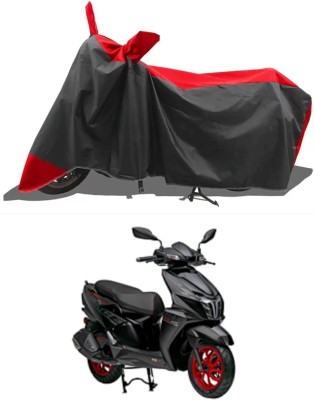 Mdstar Waterproof Two Wheeler Cover for TVS(Ntorq 125, Red, Black)