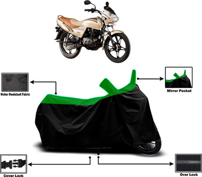 Amexride Two Wheeler Cover for LML(Freedom LS, Green)