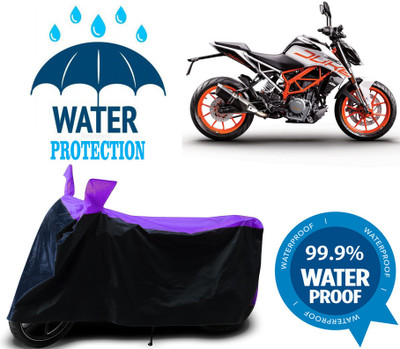 RTS COLLECTIONS Waterproof Two Wheeler Cover for KTM(Duke 390, Multicolor)