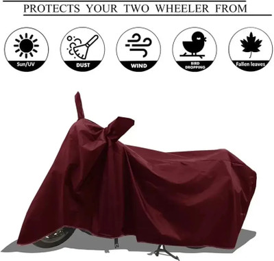 PEDALUP Waterproof Two Wheeler Cover for Bajaj, Universal For Bike(Avenger 150 Street, Maroon)