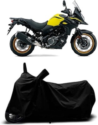 DSAMI Two Wheeler Cover for Suzuki(V-Strom 650 XT, Black)