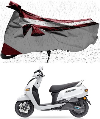 Ascension Two Wheeler Cover for TVS(iQube Electric, Silver, Maroon)