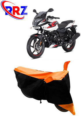 RRZ Waterproof Two Wheeler Cover for Bajaj(Pulsar AS 150, Black, Orange)