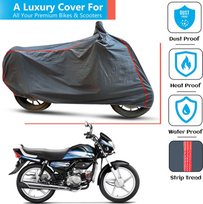 FAMEXON Waterproof Two Wheeler Cover for Hero(CD deluxe, Grey)