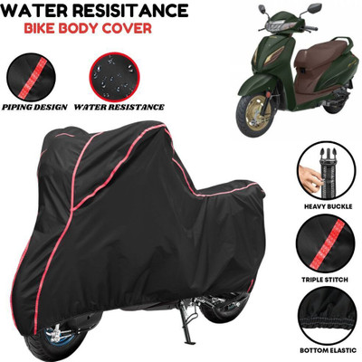 VOICO Waterproof Two Wheeler Cover for Honda(Aviator, Black, Red)