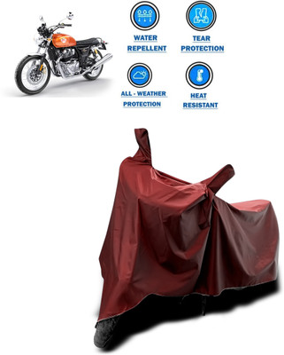 CODOKI Waterproof Two Wheeler Cover for Royal Enfield(Interceptor 650, Maroon)
