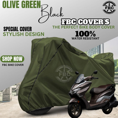 OliverX Waterproof Two Wheeler Cover for Suzuki(Burgman Street, Green)