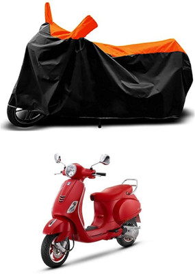 VESMEI Two Wheeler Cover for Vespa(Vespa VXL 125, Orange)