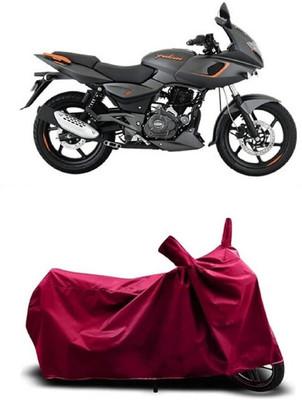 Coxtor Waterproof Two Wheeler Cover for Bajaj(Pulsar 180F BS6, Maroon)