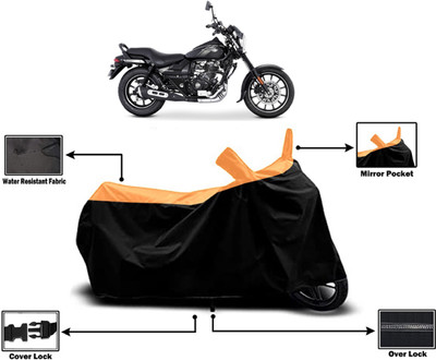 Amexride Two Wheeler Cover for Bajaj(Avenger 160 Street, Orange)